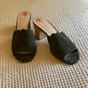 Kate Spade Warren Heel, Leather Green; size 7